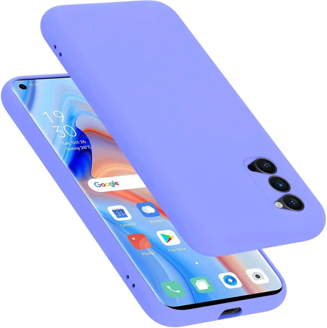 Cadorabo Hoesje geschikt voor Oppo Reno4 PRO in LIQUID LICHT PAARS