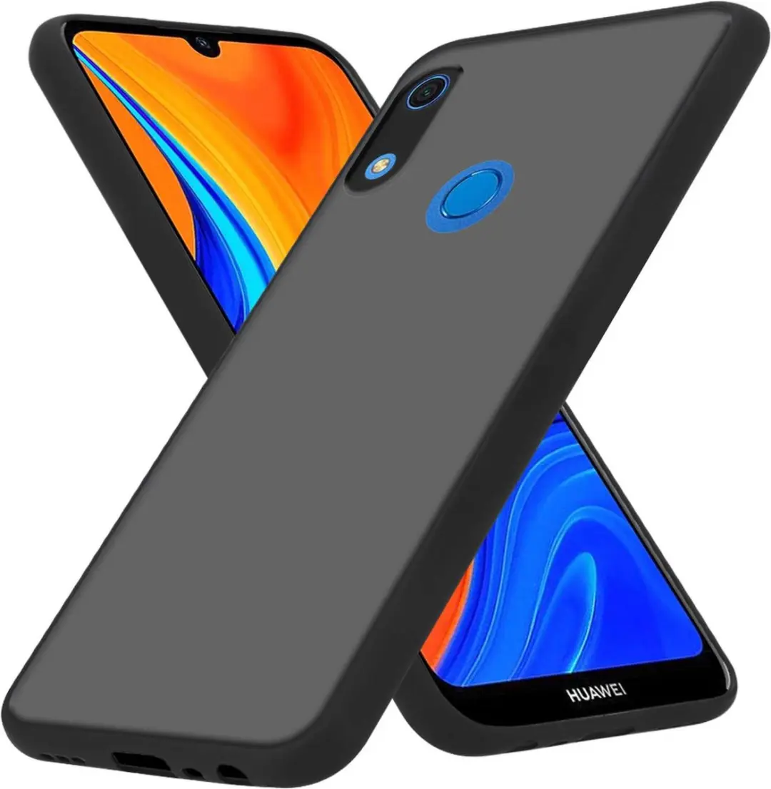 Cadorabo Hoesje geschikt voor Huawei Y6S in MATT ZWART