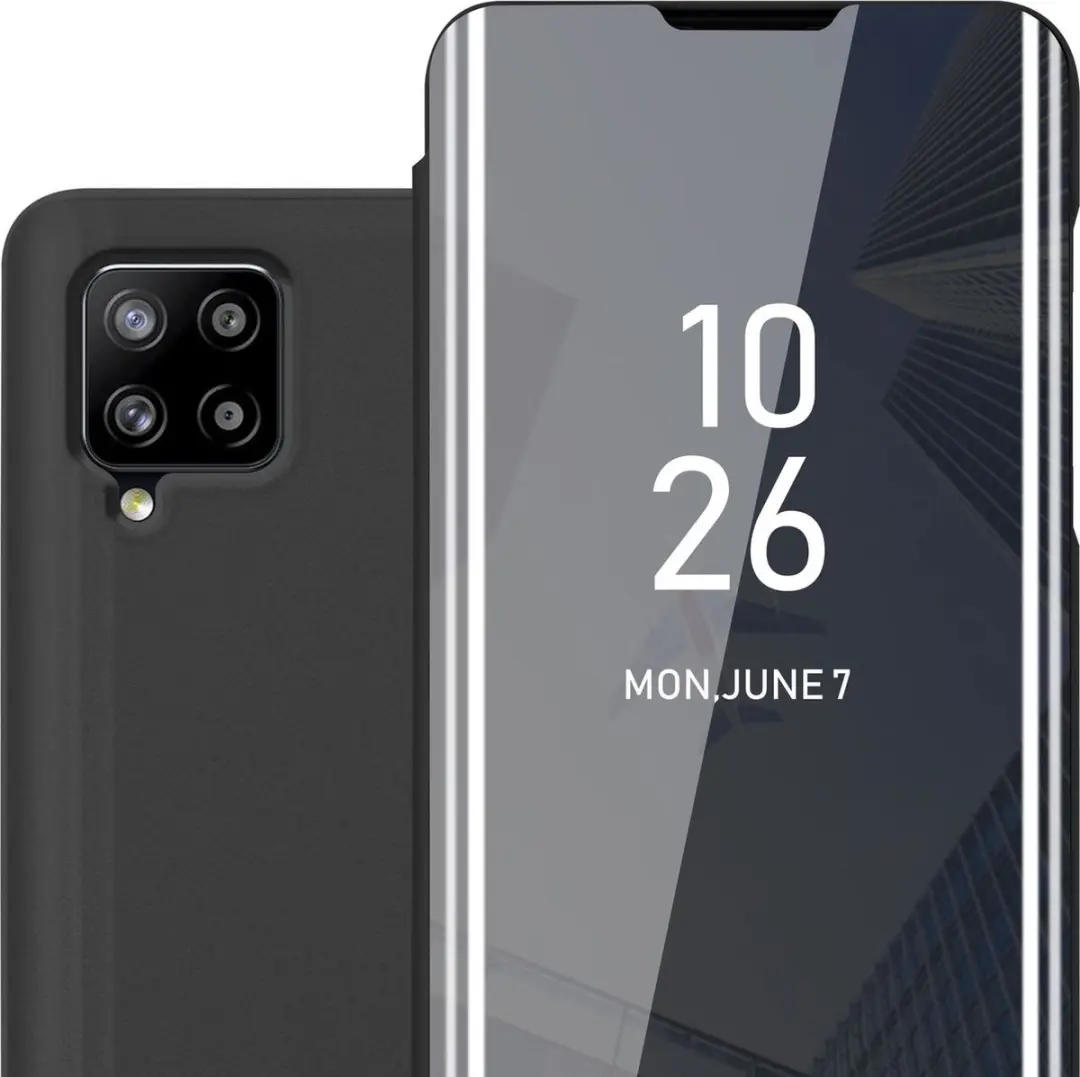 Cadorabo Hoesje geschikt voor Samsung Galaxy A42 4G in TOERMALIJN ZWART