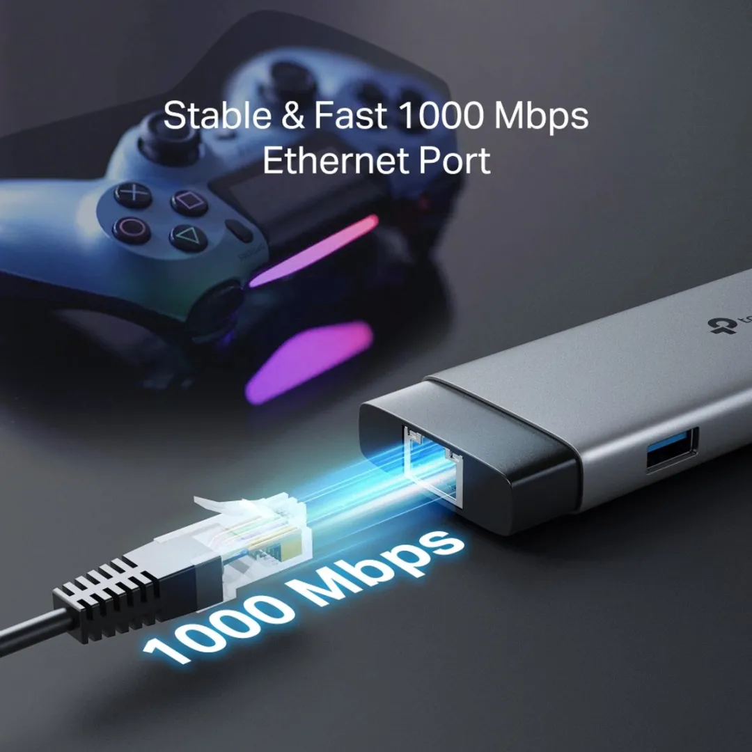 TP-Link UH9120C USB-C Hub 9-in-1 - Grijs