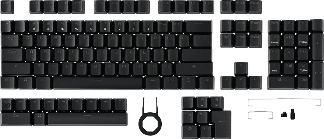 ASUS ROG PBT Keycap Set AC03 - Zwart
