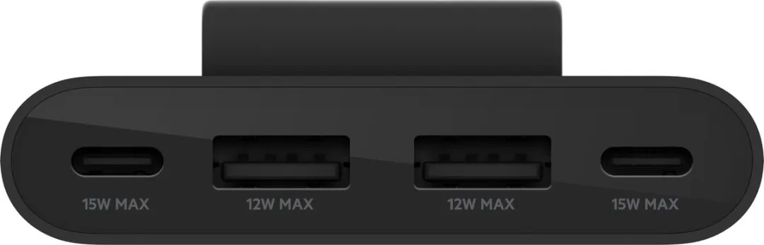 Belkin BUZ001BT2MBKB7 4-poorts USB-splitter - Zwart
