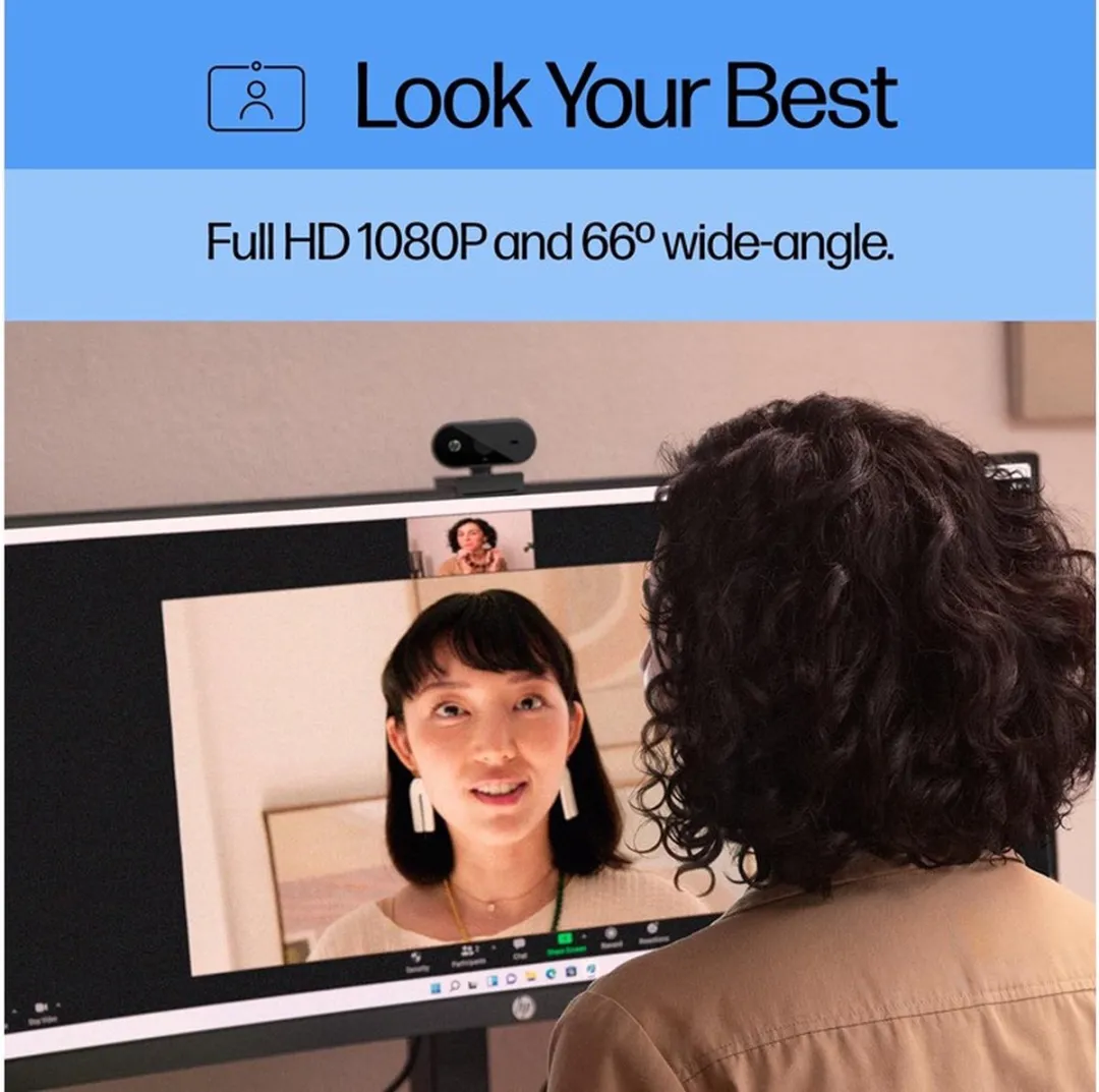 HP 320 Webcam Full HD - 53X26AA - afbeelding 6 van 6