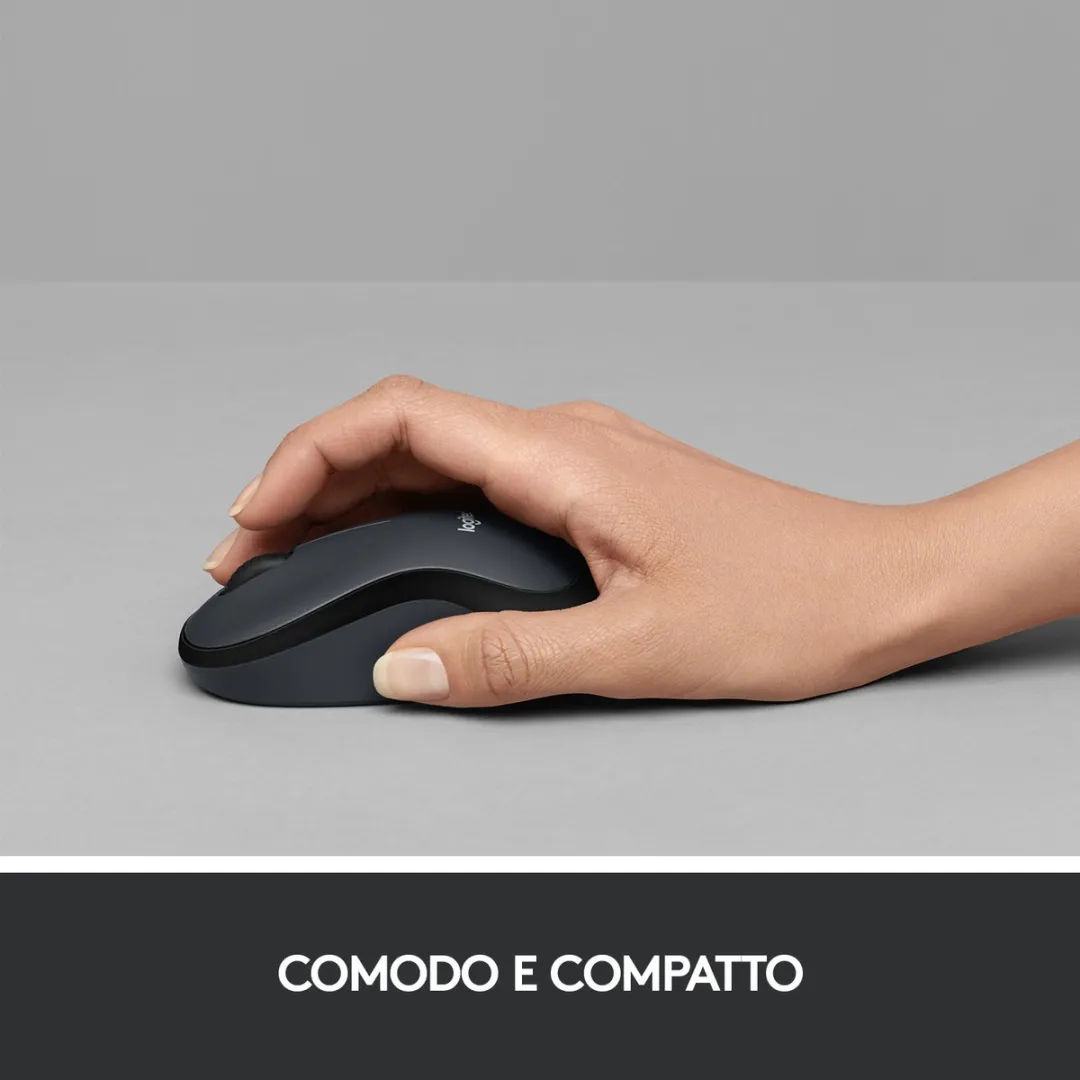 Logitech M220 Silent Draadloze Muis - Grijs