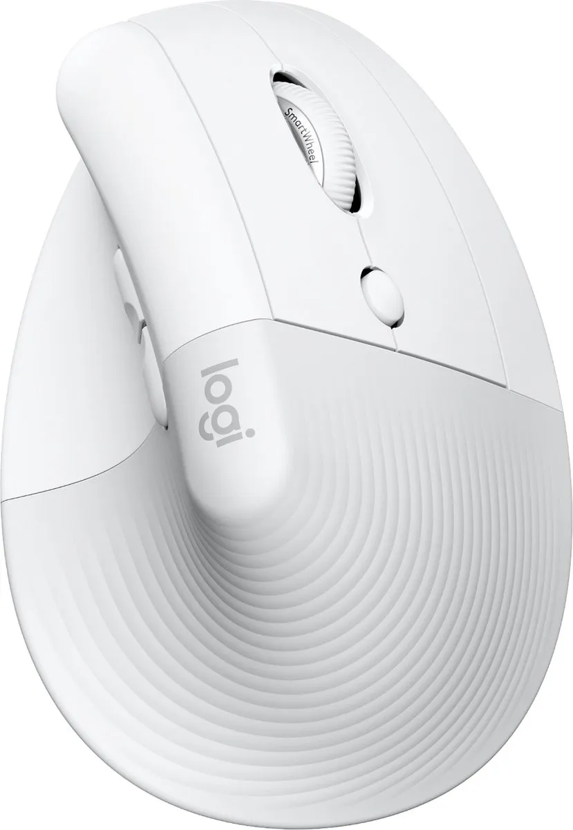 Logitech Lift 910-006477 Draadloze Muis - Verticaal - Wit