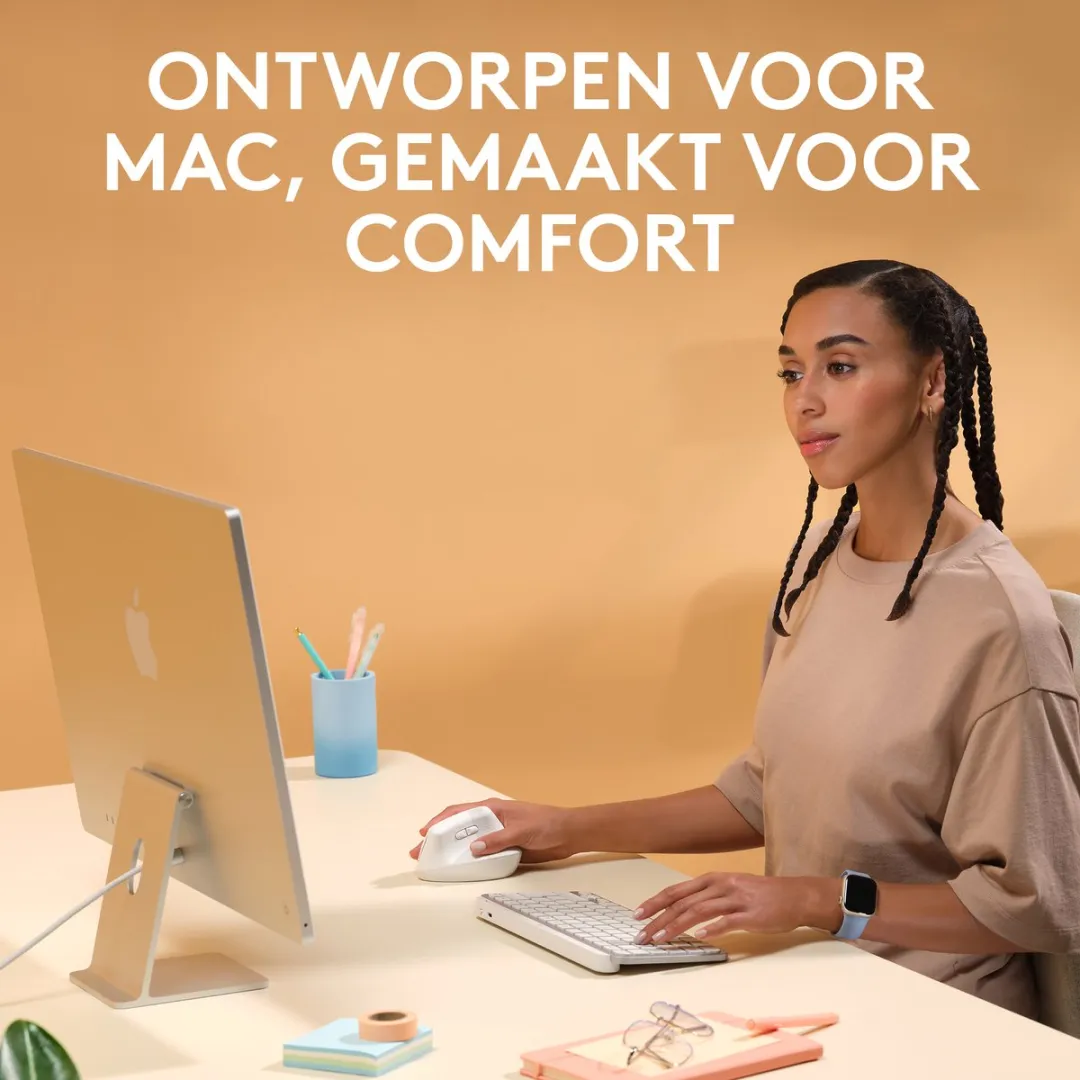 Logitech Lift 910-006477 Draadloze Muis - Verticaal - Wit