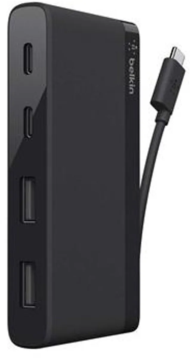 Belkin F4U090BTBLK USB-C Hub - 2x USB-A + 2x USB-C - Zwart - afbeelding 6 van 6