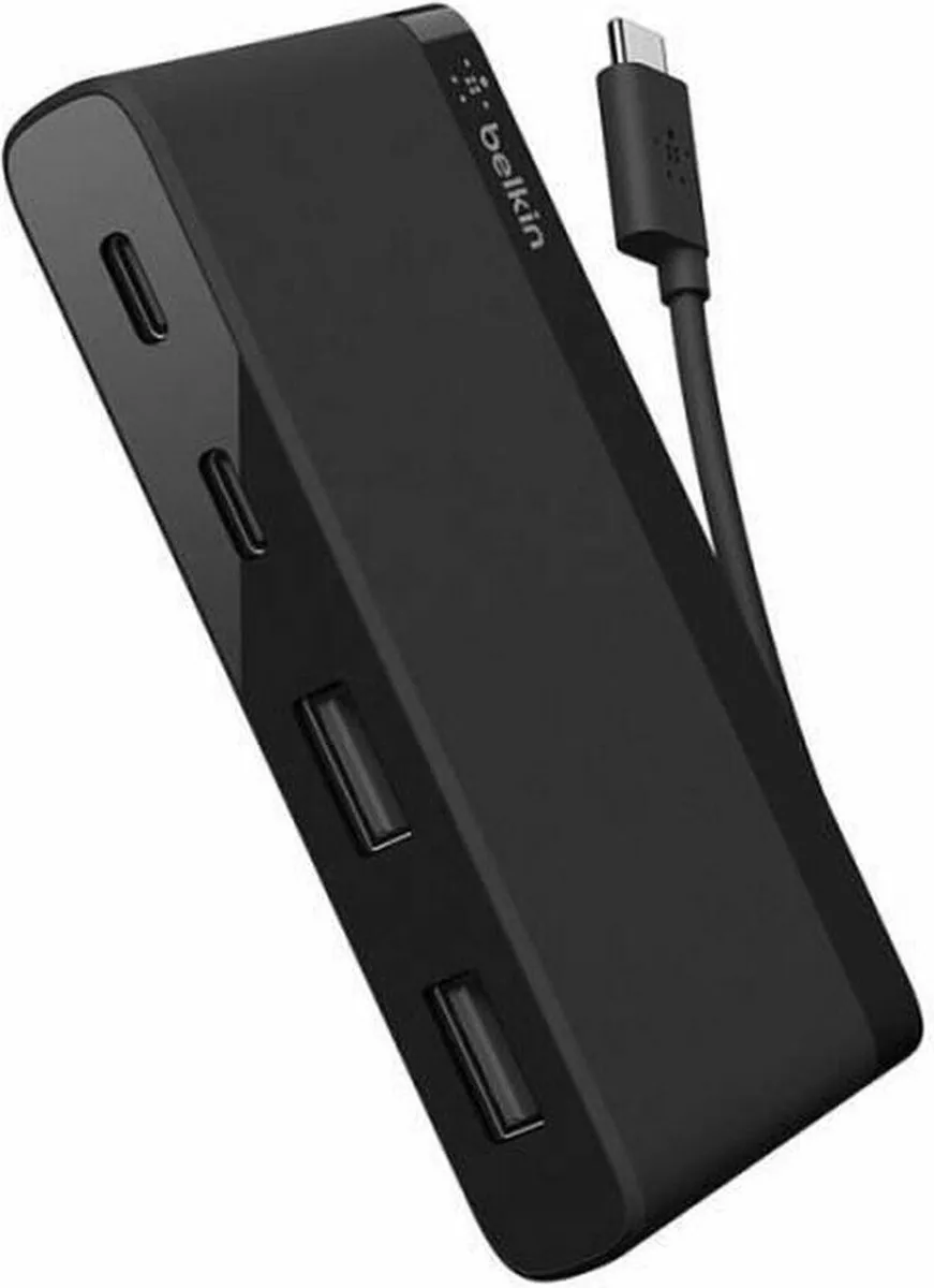 Belkin F4U090BTBLK USB-C Hub - 2x USB-A + 2x USB-C - Zwart