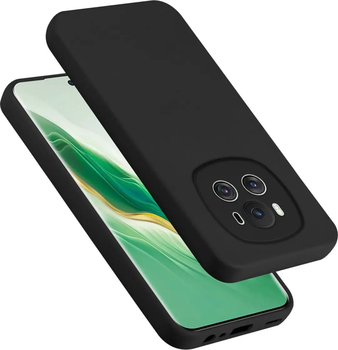 Cadorabo Hoesje geschikt voor Honor Magic 6 in LIQUID ZWART