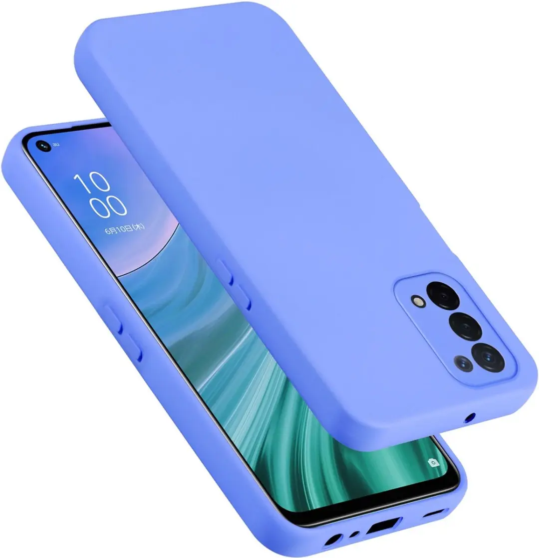 Cadorabo Hoesje geschikt voor OPPO A54 5G / A74 5G in LIQUID LICHT PAARS