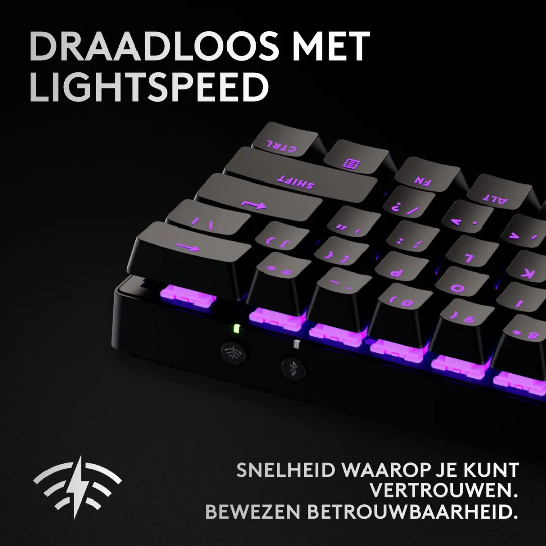Logitech G PRO X 60 Lightspeed Gaming Toetsenbord - Zwart