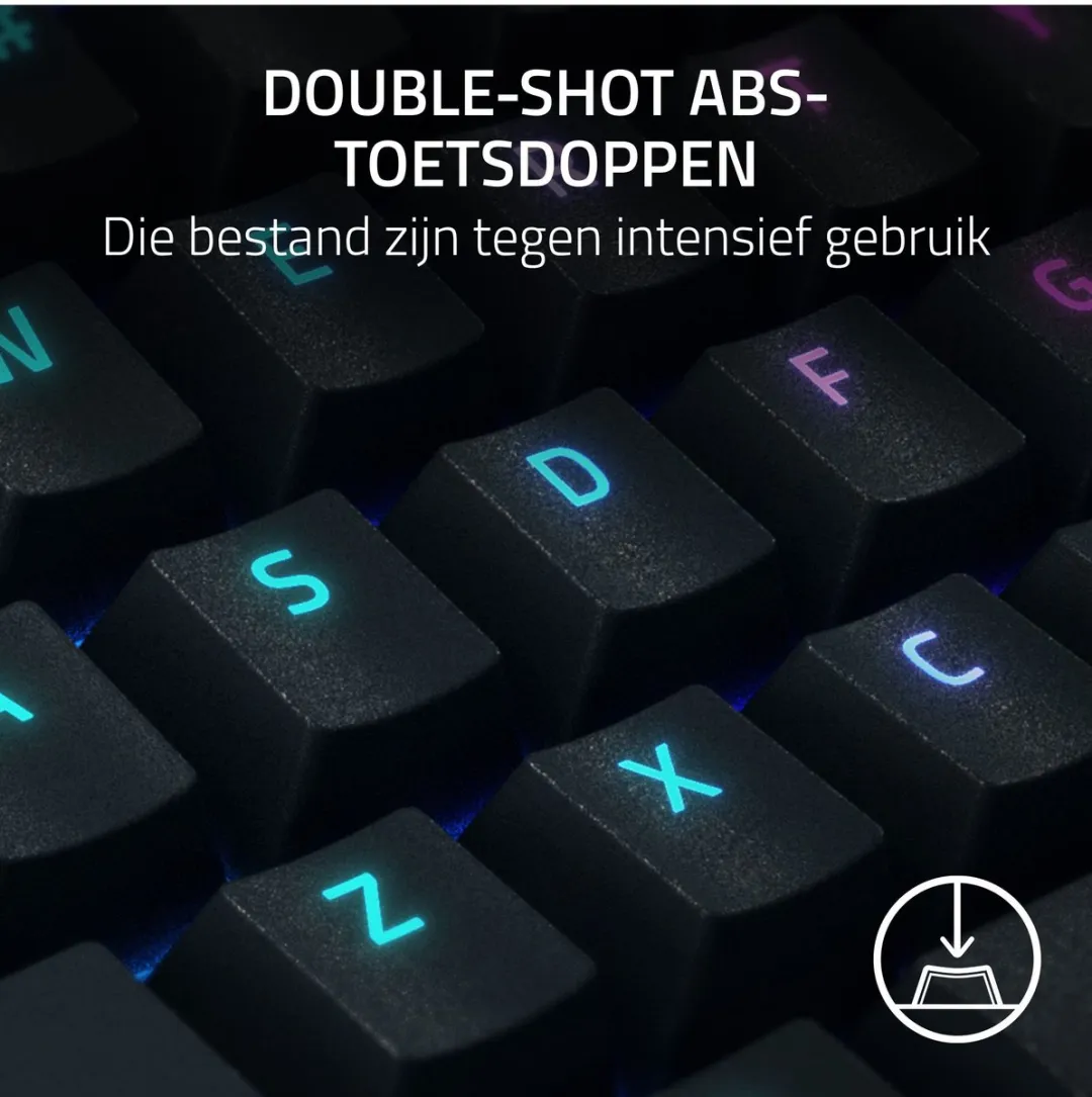 Razer BlackWidow V4 RZ03-04691800-R3M1 Gaming Toetsenbord - Yellow Switch - Zwart - afbeelding 6 van 6