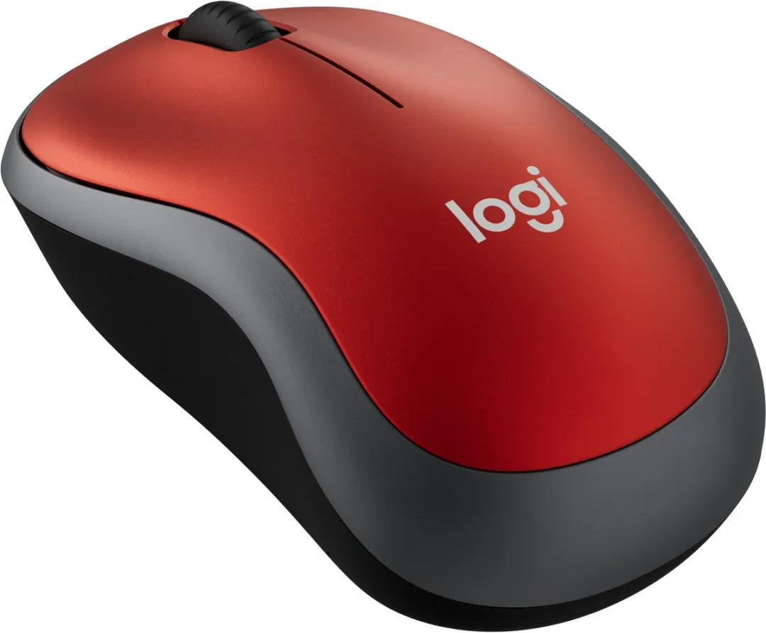 Logitech M185 Draadloze Muis - Rood