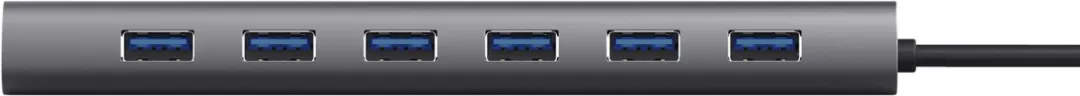 Trust Halyx Hub 7 Poorten - USB A - Grijs