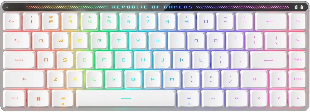 ASUS ROG Falchion RX Low Profile Wit Toetsenbord