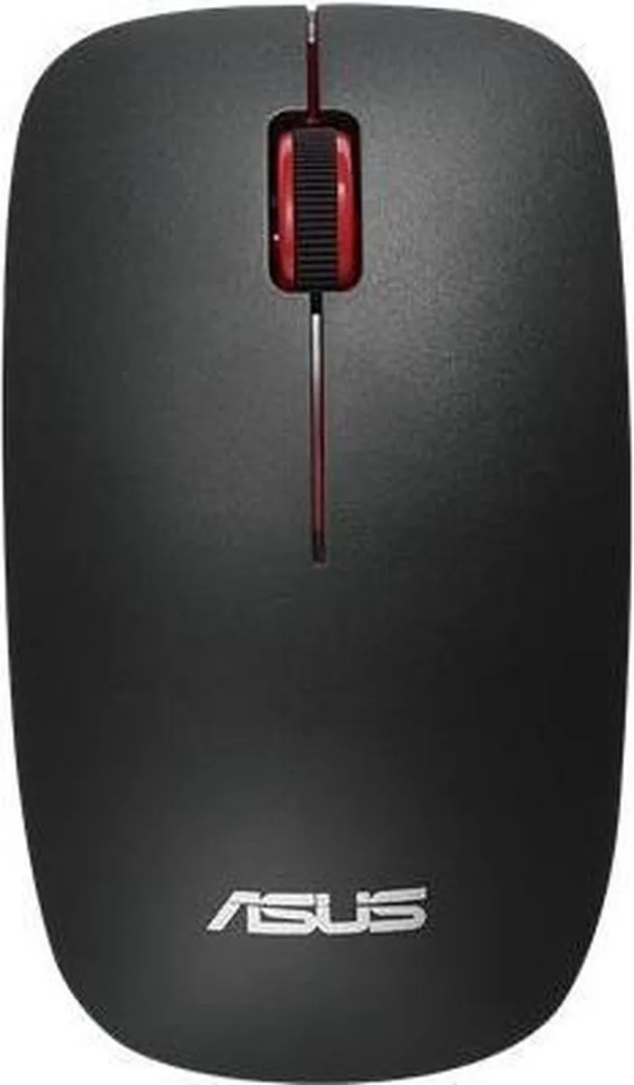 ASUS WT300 RF Draadloze Ambidextrous Muis 1600 DPI - Zwart/Rood