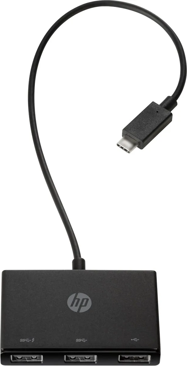 HP Z6A00AA USB-C Hub - 3 Poorten USB 3.2 Gen 2 - Zwart - afbeelding 6 van 6