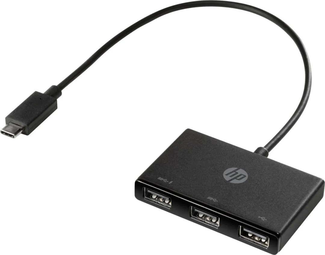 HP Z6A00AA USB-C Hub - 3 Poorten USB 3.2 Gen 2 - Zwart