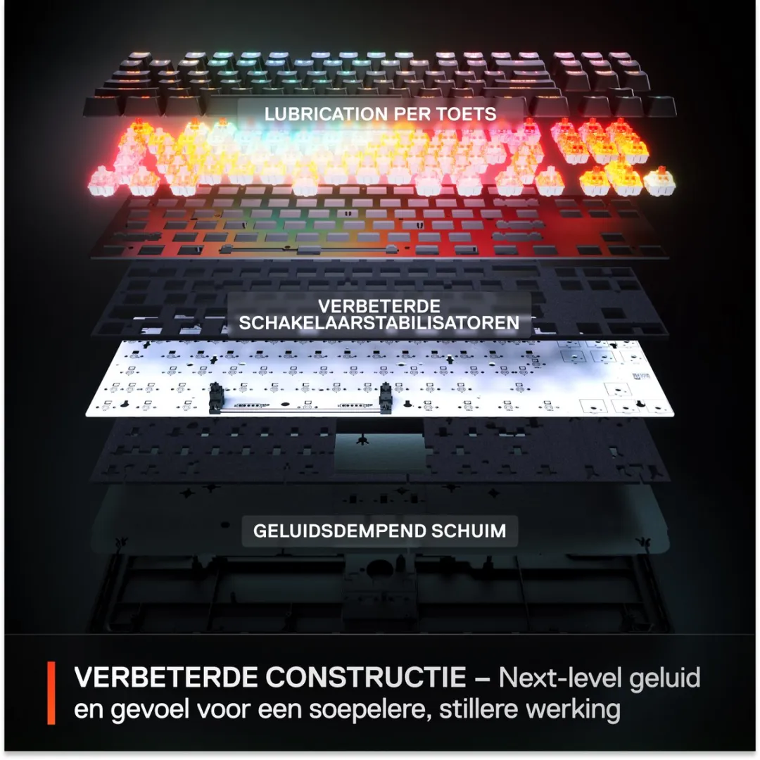 SteelSeries Apex Pro TKL Gen 3 64898 Mechanisch Gaming Keyboard - Wit