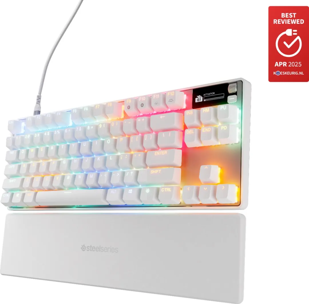 SteelSeries Apex Pro TKL Gen 3 64898 Mechanisch Gaming Keyboard - Wit