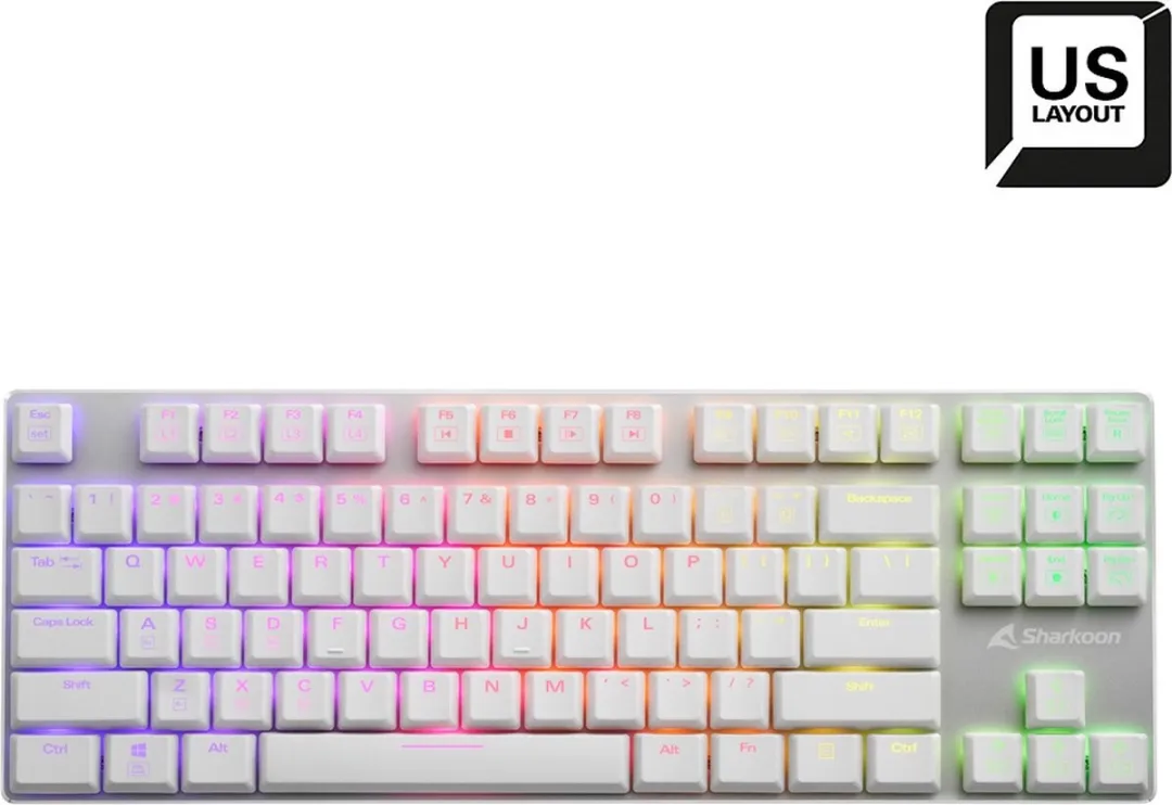 Sharkoon PureWriter TKL 1747579 Toetsenbord - Wit