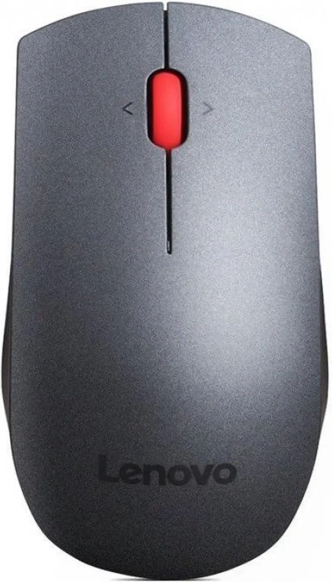 Lenovo Professional Radiografische Laser Muis 4X30H56886 - 5 Toetsen 1600dpi - Grijs/Rood