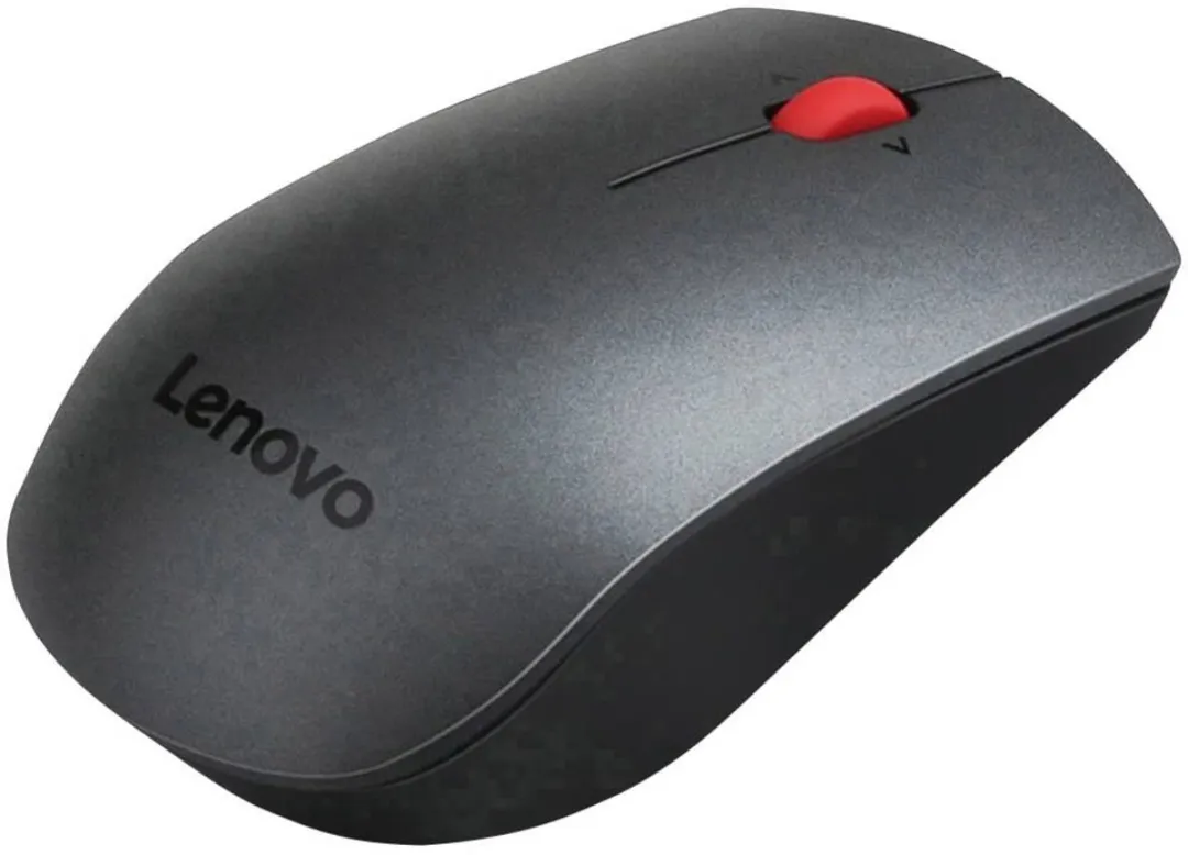 Lenovo Professional Radiografische Laser Muis 4X30H56886 - 5 Toetsen 1600dpi - Grijs/Rood