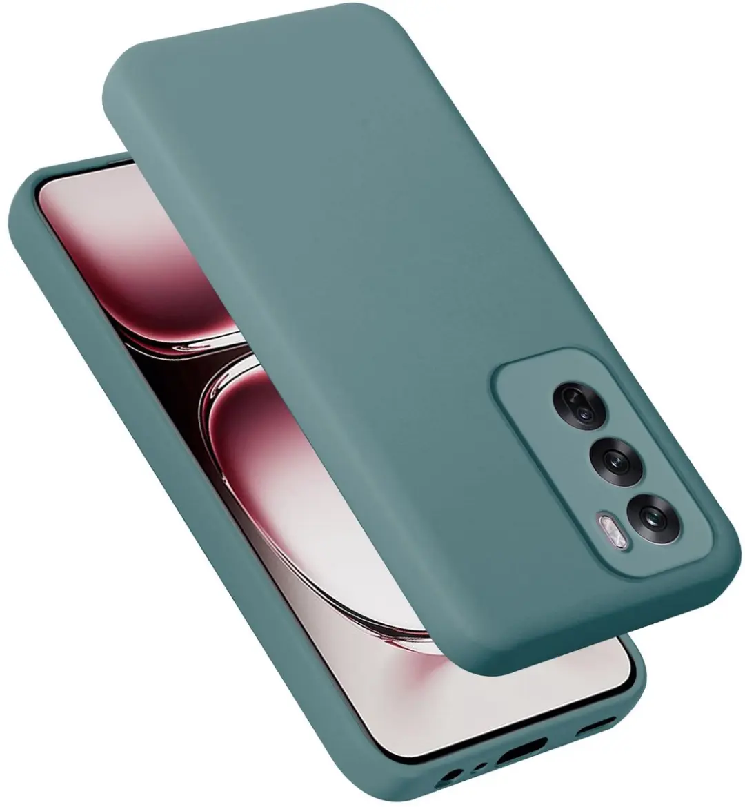 Cadorabo Hoesje geschikt voor Oppo Reno 12 Pro in LIQUID GROEN