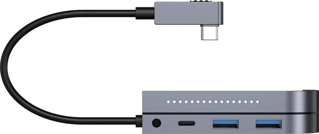 Baseus 6-in-1 Type-C Hub voor iPad Pro/Air - 4K HDMI & USB 3.0 - Grijs - afbeelding 6 van 6