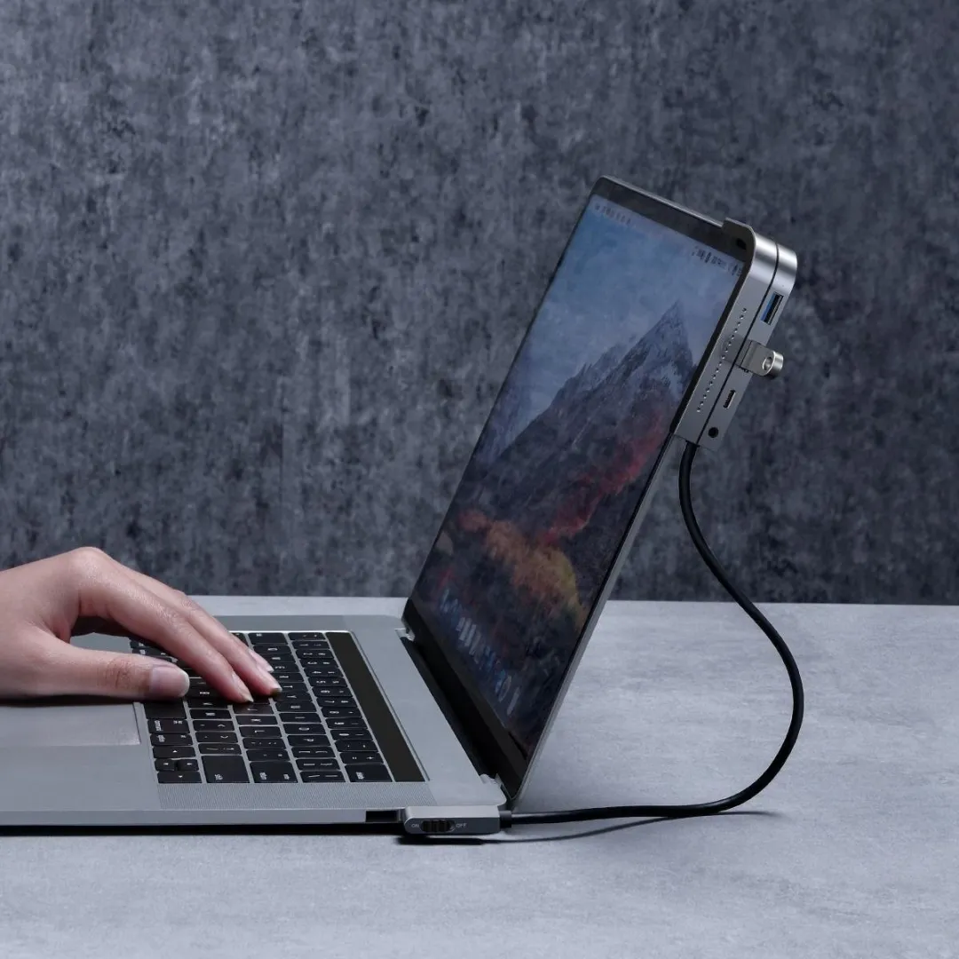 Baseus 6-in-1 Type-C Hub voor iPad Pro/Air - 4K HDMI & USB 3.0 - Grijs - afbeelding 4 van 6