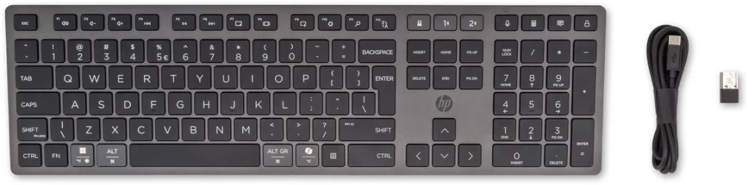 HP 720 Multi-Device Draadloos Toetsenbord 9T5B1AA#ABB - Zwart