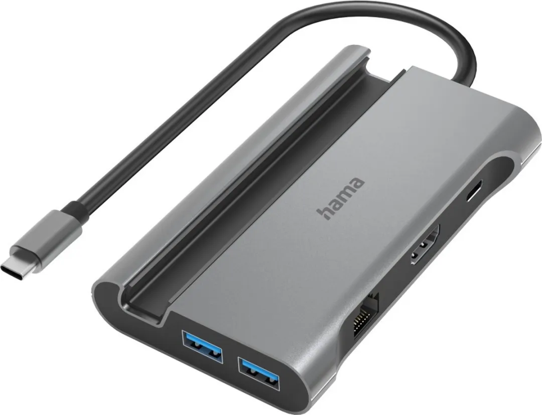 Hama Connect2Mobile USB-C Dockingstation 00200143 - Grijs