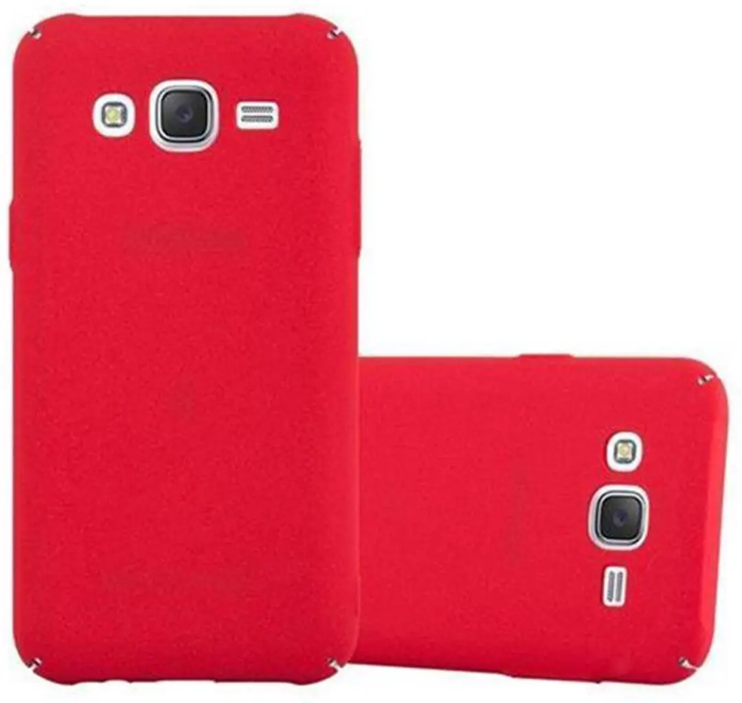 Cadorabo Hoesje geschikt voor Samsung Galaxy J5 2015 in FROSTY ROOD