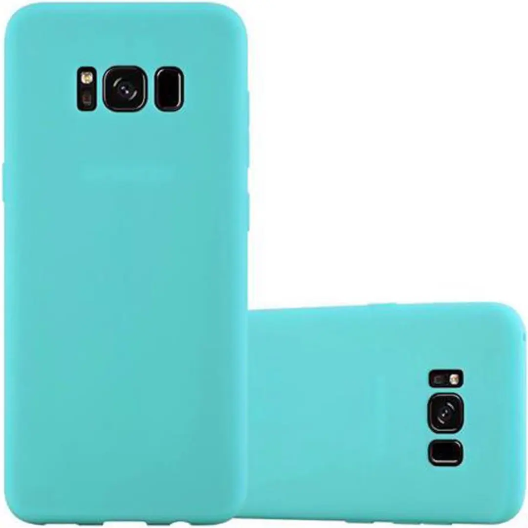 Cadorabo Hoesje geschikt voor Samsung Galaxy S8 in CANDY BLAUW