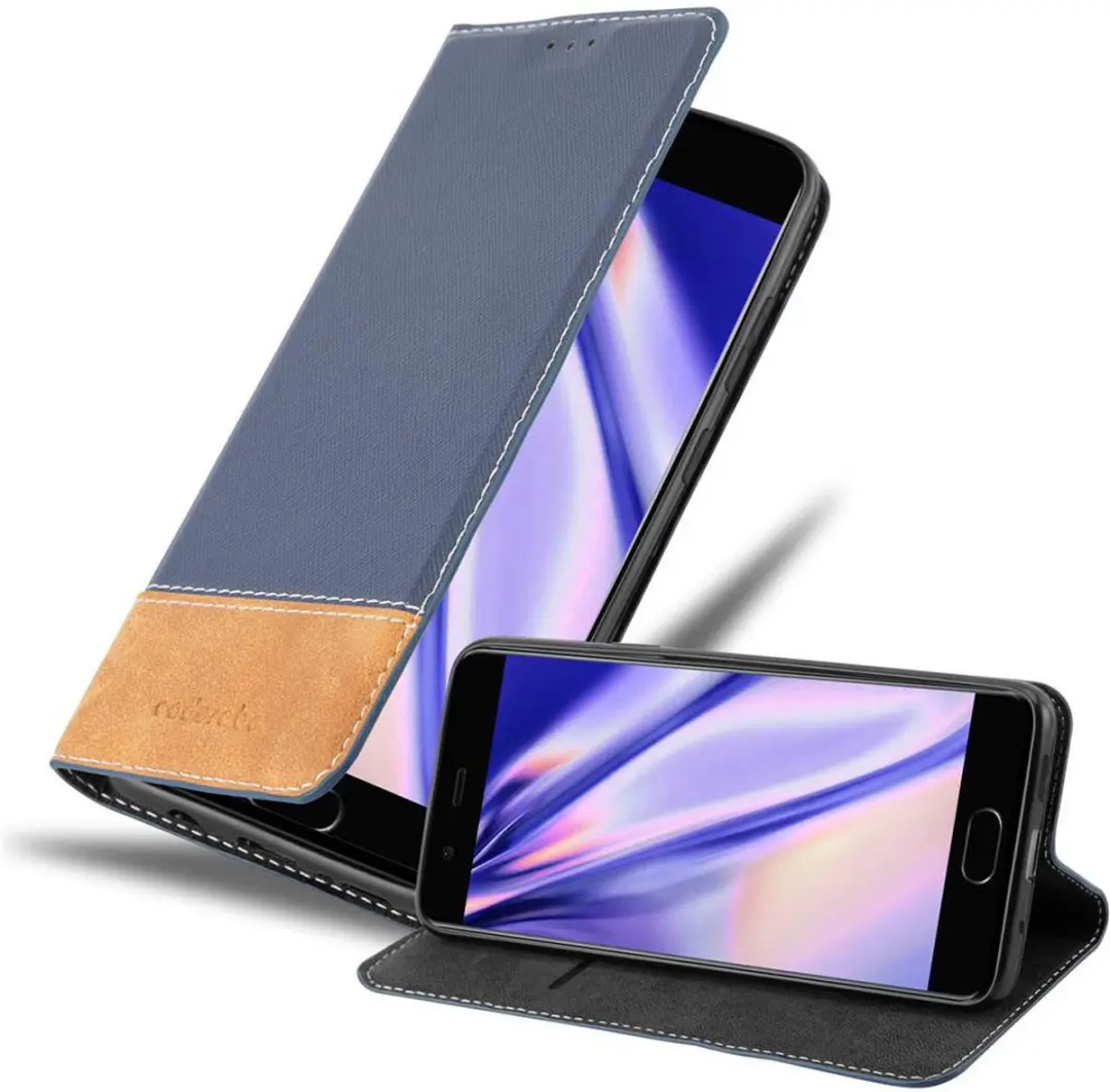 Cadorabo Hoesje geschikt voor Huawei P10 in DONKERBLAUW BRUIN