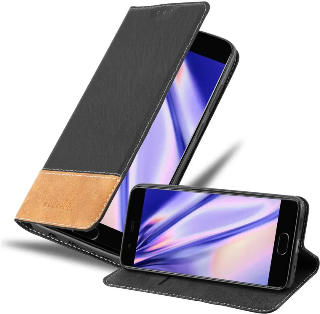 Cadorabo Hoesje geschikt voor Huawei P10 in ROSE GOUD ZWART