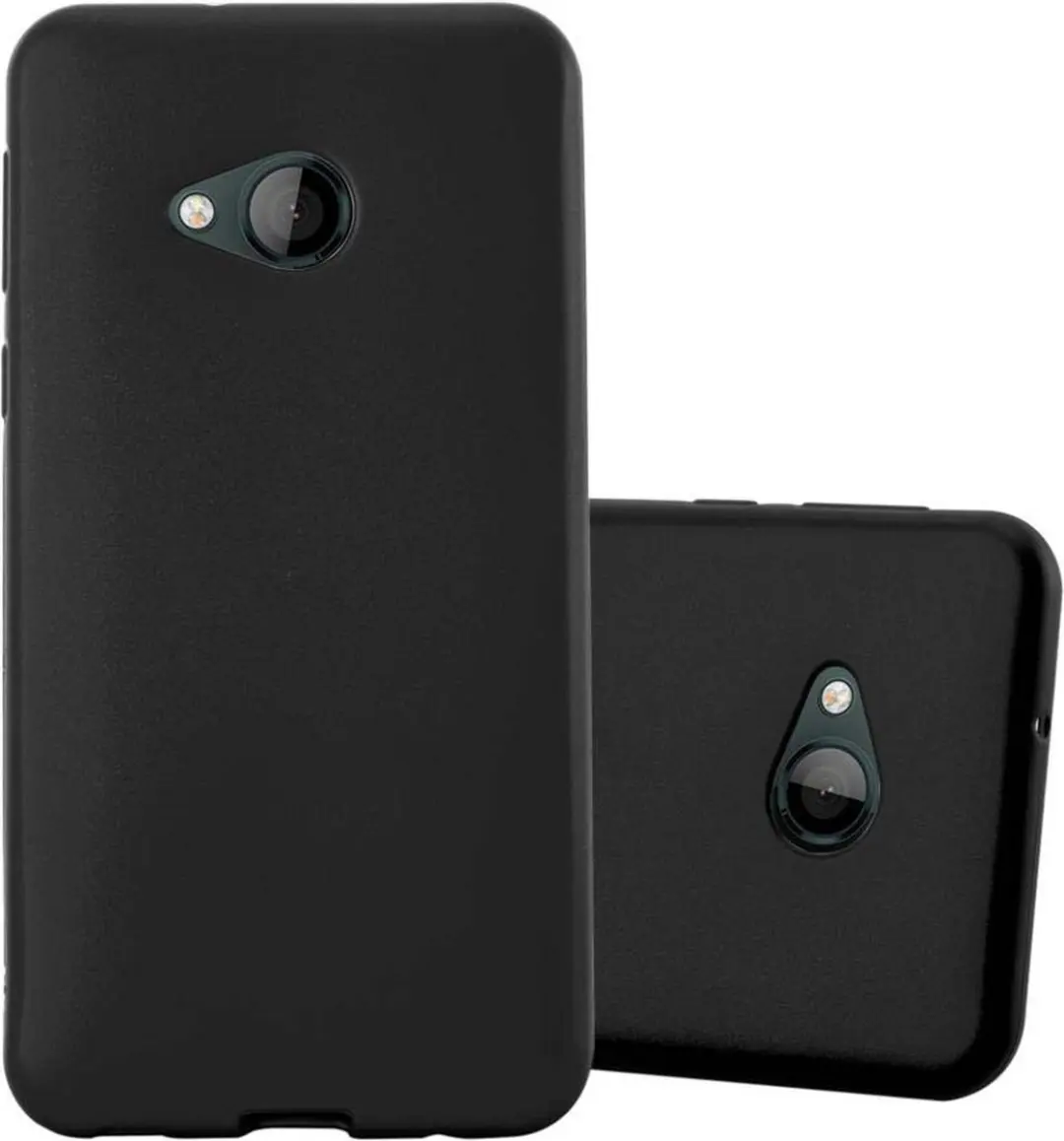 Cadorabo Hoesje geschikt voor HTC U PLAY in METALLIC ZWART