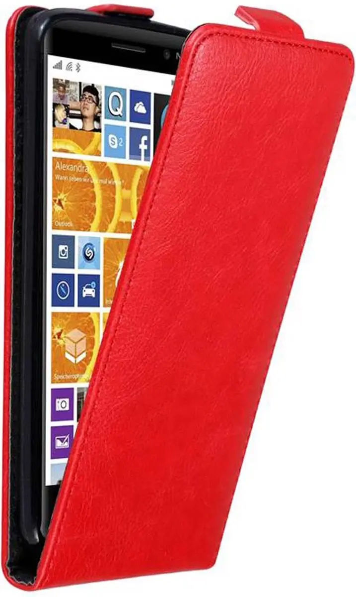 Cadorabo Hoesje geschikt voor Nokia Lumia 830 in APPEL ROOD