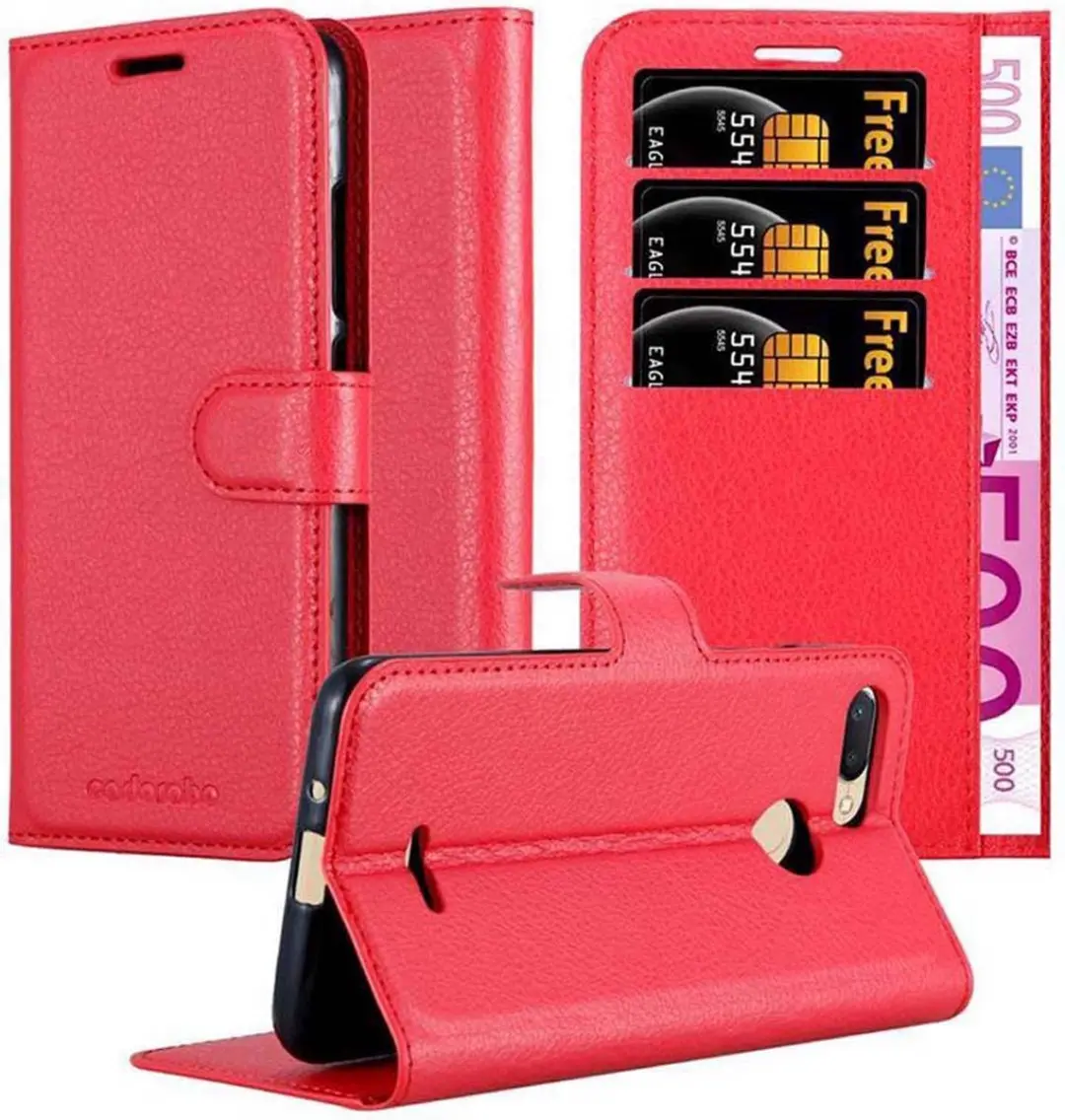 Cadorabo Hoesje geschikt voor Xiaomi RedMi 6 in KARMIJN ROOD