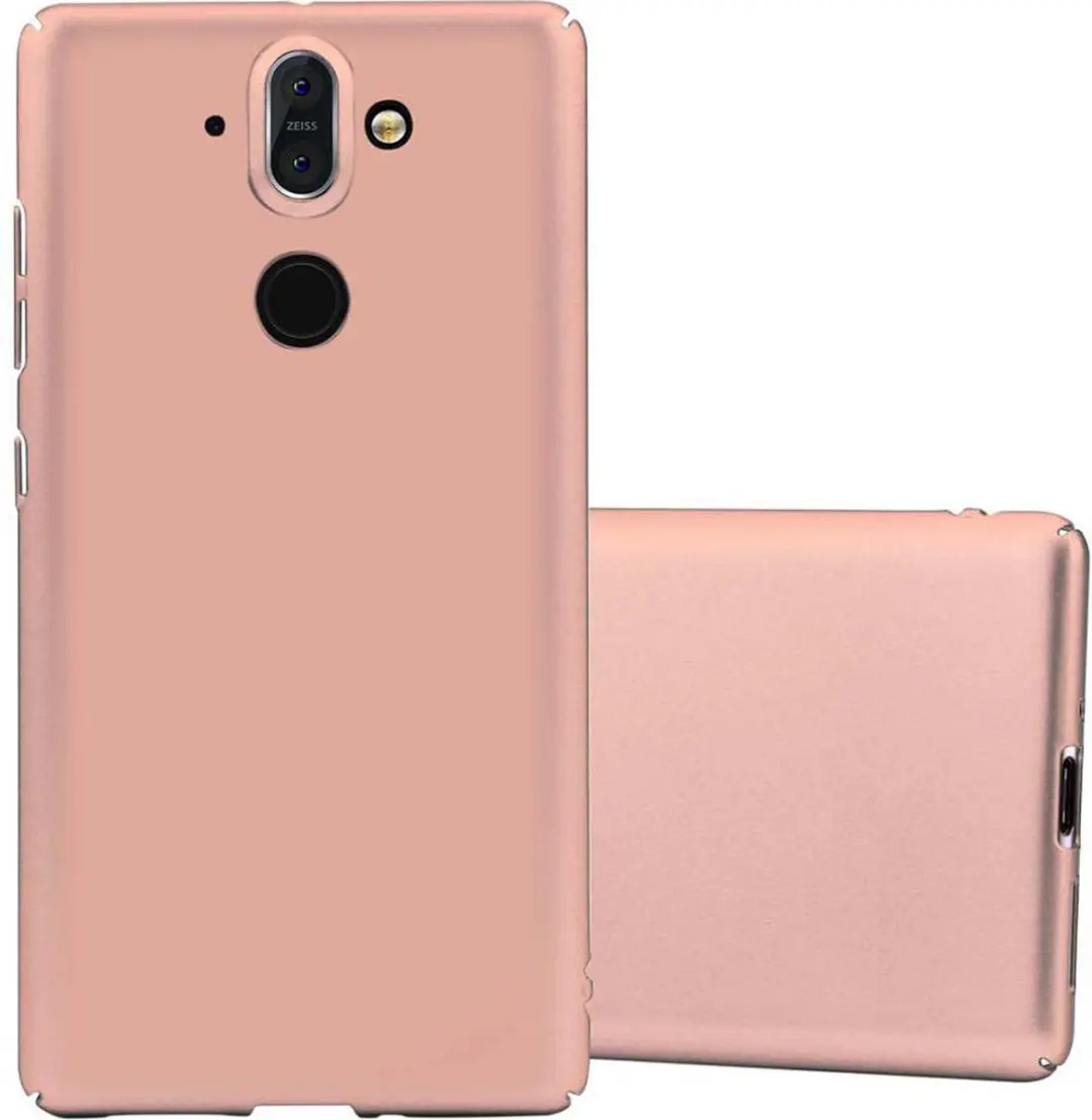 Cadorabo Hoesje geschikt voor Nokia 8 Sirocco in METAAL ROSE GOUD