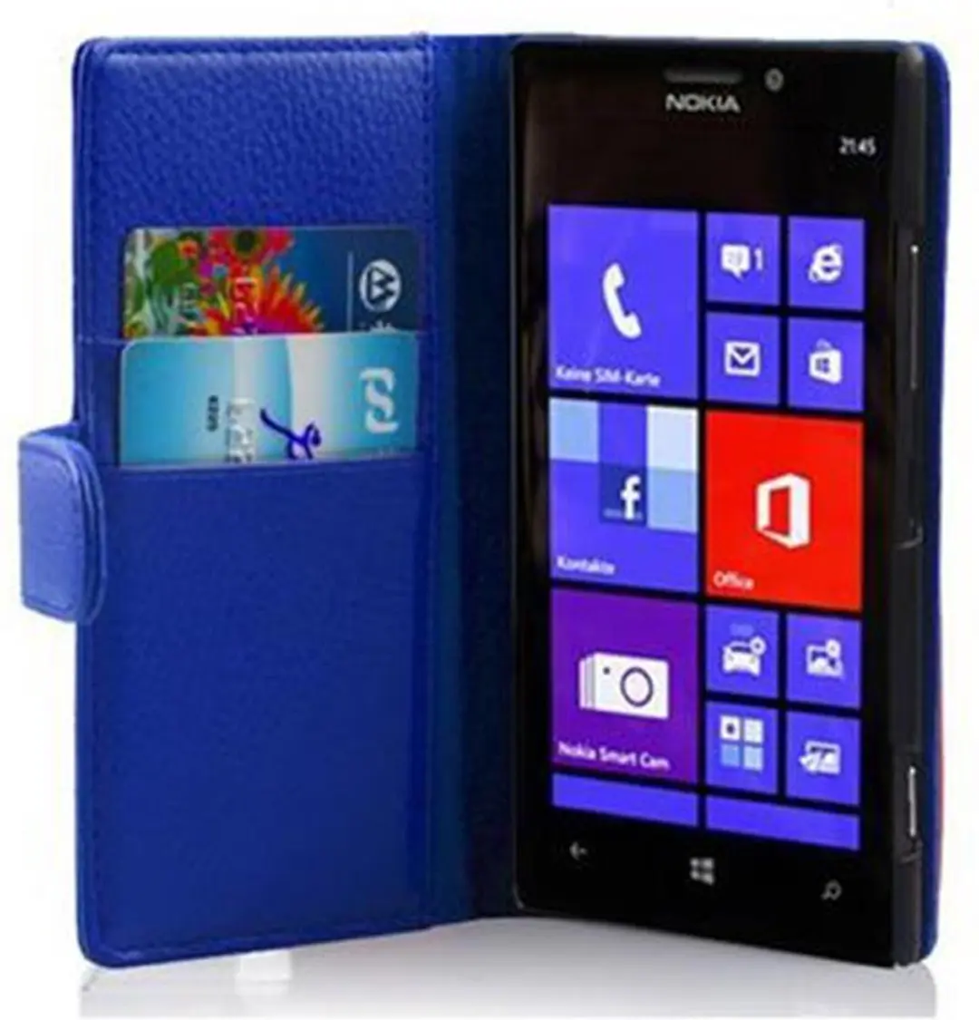 Cadorabo Hoesje geschikt voor Nokia Lumia 925 in KONINGSBLAUW