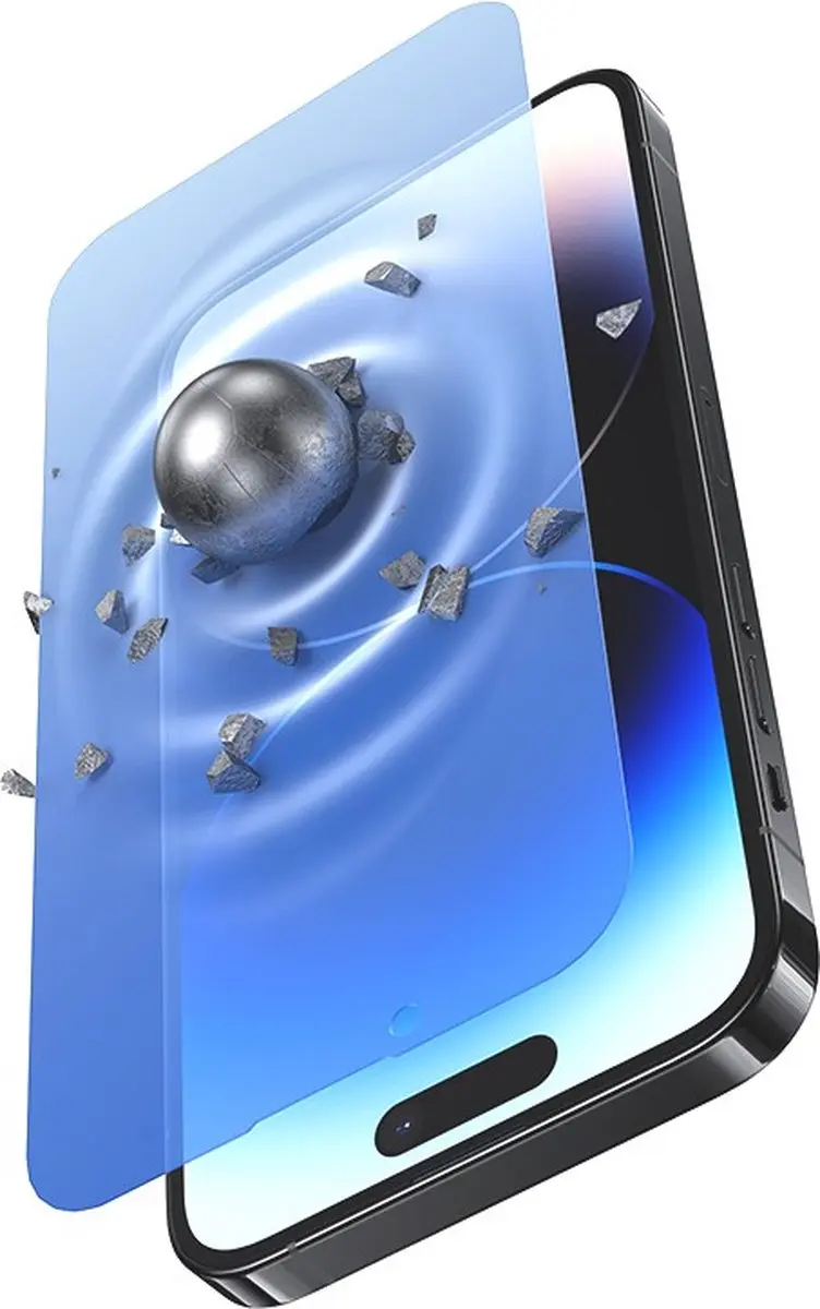 USAMS Privacy Screenprotector iPhone 14 Pro - afbeelding 2 van 6