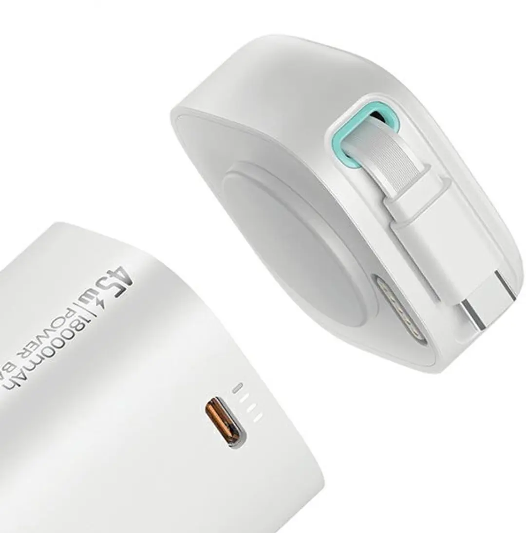 USAMS XMF Powerbank 18000 mAh - PD45W - Wit - afbeelding 4 van 6