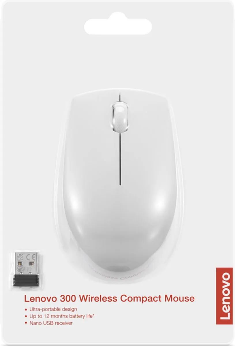 Lenovo GY51L15677 Ambidextre Draadloze Muis - Grijs - afbeelding 5 van 5