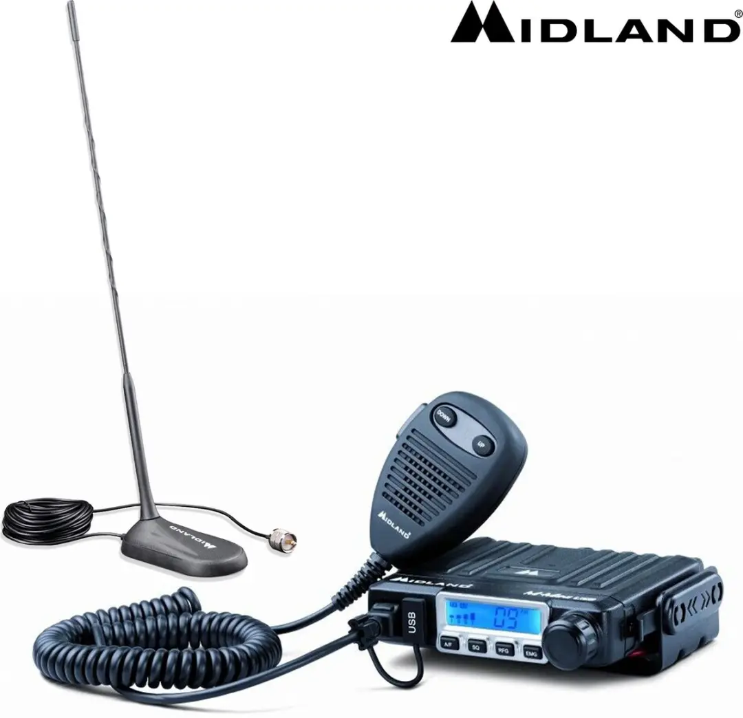 Midland M-Mini USB + MC45 magneet antenne