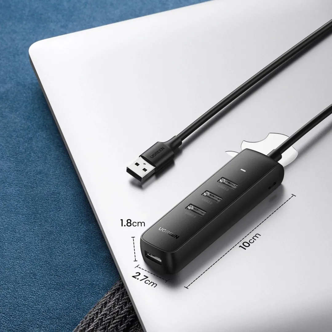 UGREEN CM416 USB 3.2 Gen Hub - 4 Poorten - Zwart