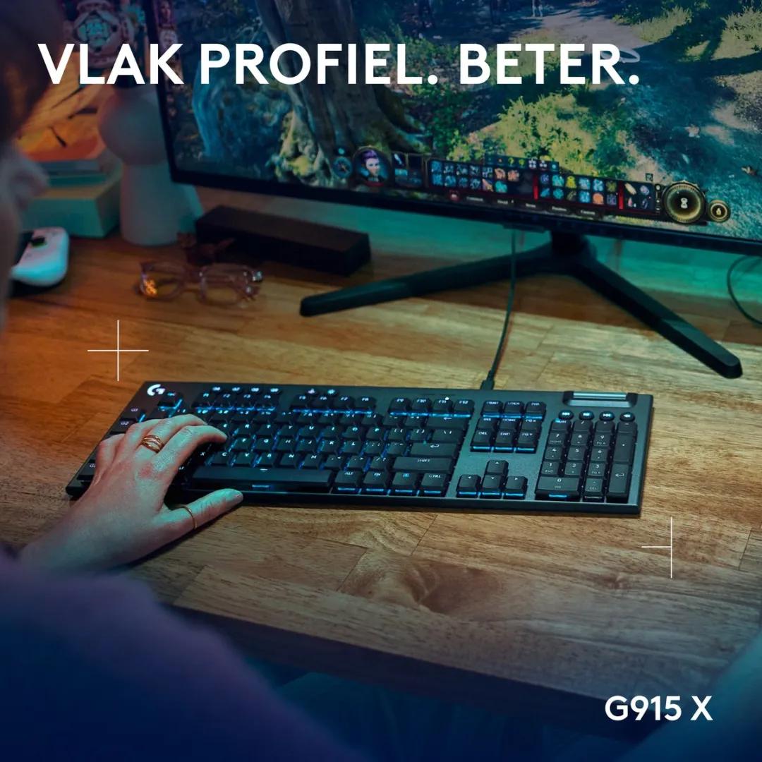 Logitech G G915 Bedraad Gaming Toetsenbord Tactile - Zwart