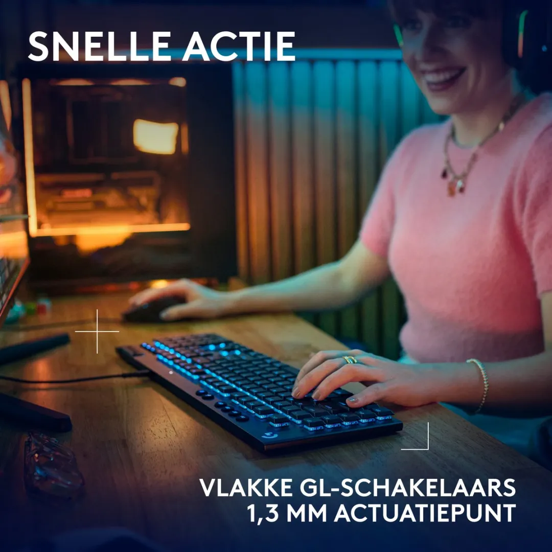 Logitech G G915 Bedraad Gaming Toetsenbord Tactile - Zwart