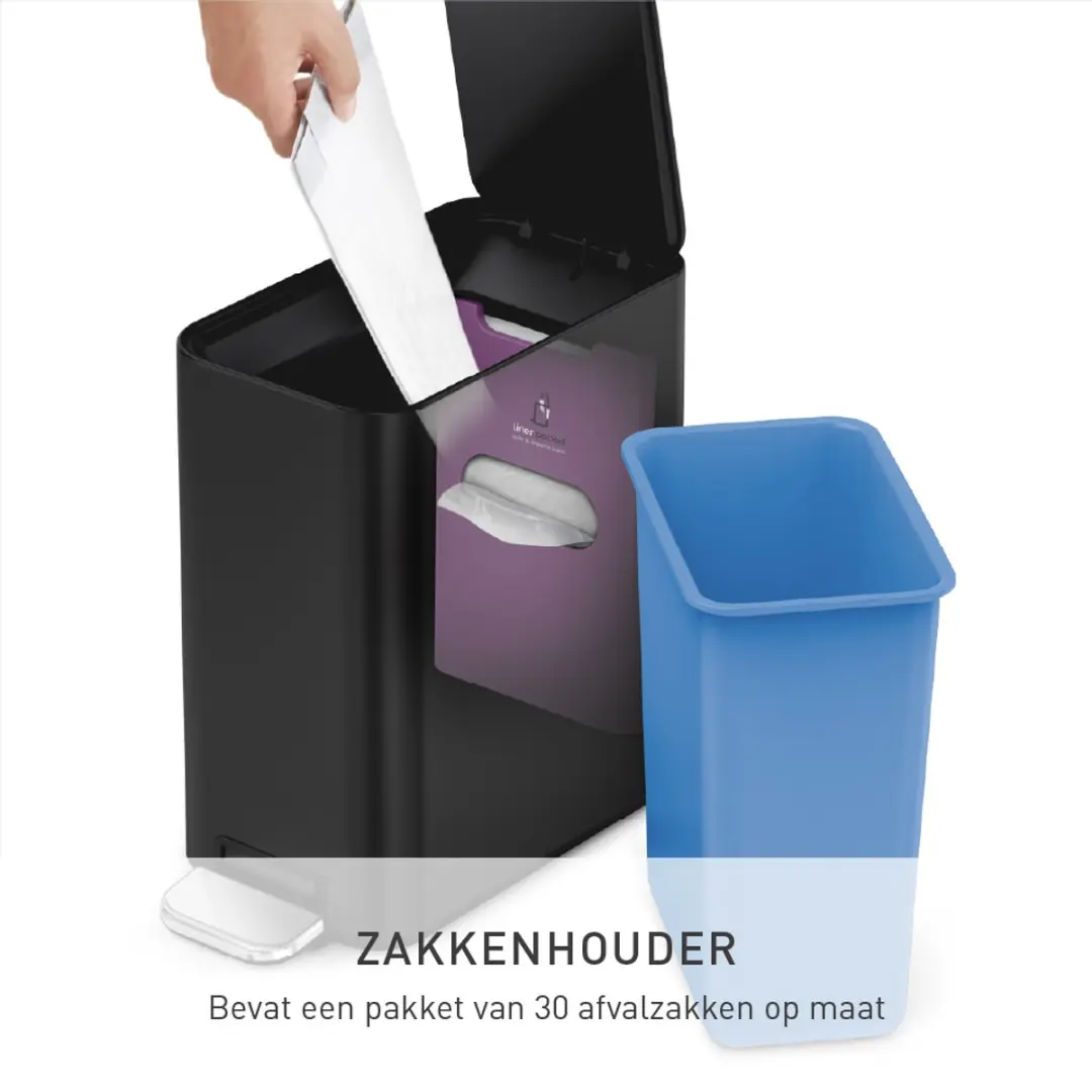 Simplehuman Slanke Pedaalemmer CW2101 - 5 liter - Mat Zwart - afbeelding 6 van 6