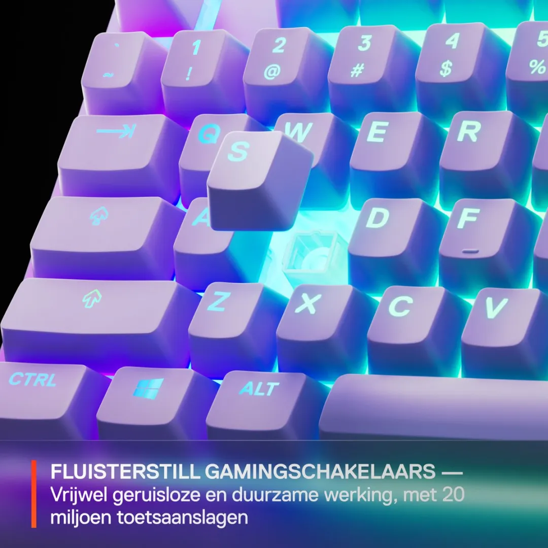 SteelSeries Apex 3 TKL 64940 Gaming Toetsenbord - US Qwerty - Lavender